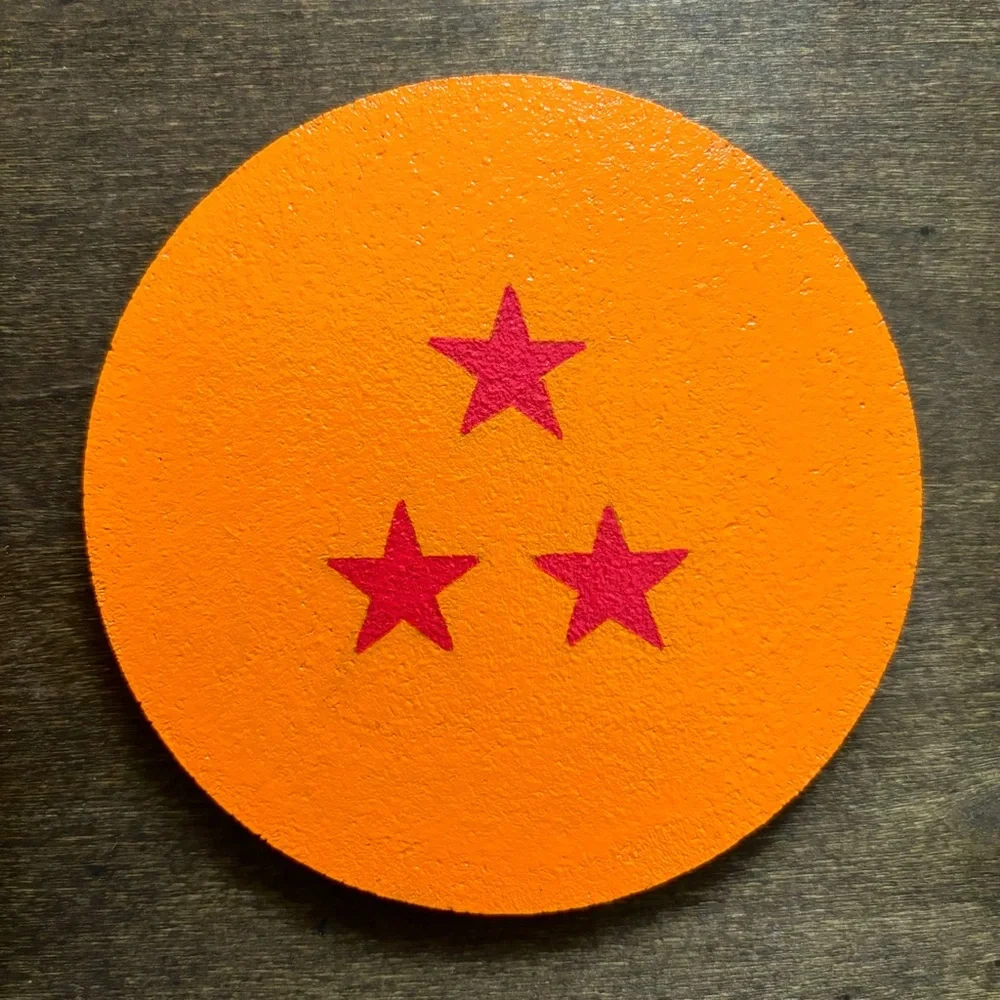 Dragon Ball Painted Coasters Lot of 7